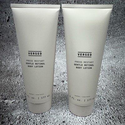 Versed Press Restart Gentle Retinol Body Lotion Squalane Cocoa Butter 6oz (X2)