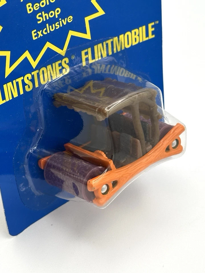 Tarjeta azul Hot Wheels 1994 vintage cambio de color FlintMobile Picapiedra buena tarjeta Foto 2 de 4