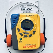Sony Walkman WM-FS493 Sports Cassette Player - New Belts - Tape Player Only