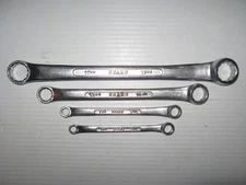 Vintage Sears 4 pc Metric Offset Box End Wrench Set - 19mm to 6mm - NICE - Japan