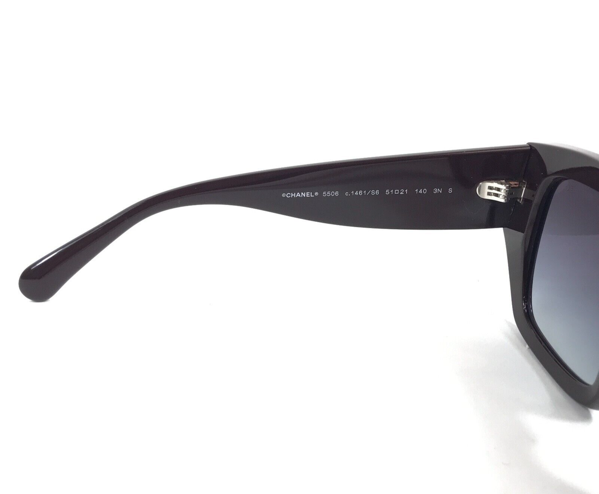 Chanel Sunglasses 5506 c.1461/S6 Polished Burgundy Thick Frames w