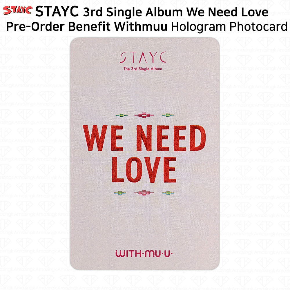 stayc ユン　we need love トレカ StayC 3rd Single Album We Need Love Photocard Lucky Draw