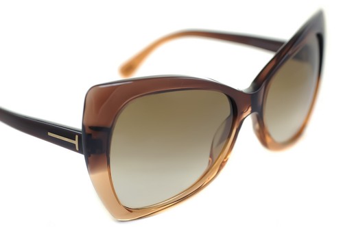 Tom Ford Nico TF175 50F Donna Oversize Farfalla Occhio di Gatto Occhiali  Marrone | eBay