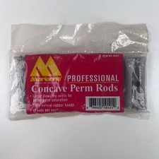 Marianna Concave Perm Rods Short Gray 3/8" 12-Pack Pro Salon Hair Tool 10121