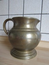 Schwerer Messing Krug Gilde Handwerk 2kg / 14cm hoch Messingkrug Vase Kanne