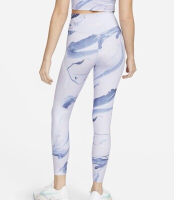 ナイキ レディース レギンス Women's Nike One Luxe Aurora Marbled Cropped LegginGS - Purple Dawn $100 NEW WOMEN'S NIKE ONE LUXE AURORA MARBLED 7/8 LEGGINGS Lux