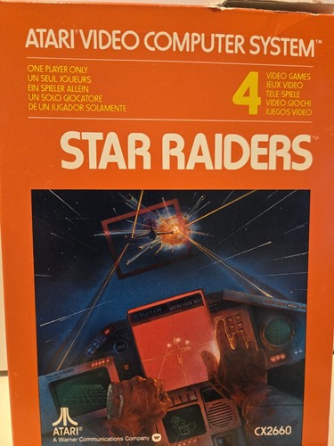 Atari 2600 STAR RAIDERS rare Game + Manual + Overlay + Touch Pad w/ Big Box, - Picture 6 of 16
