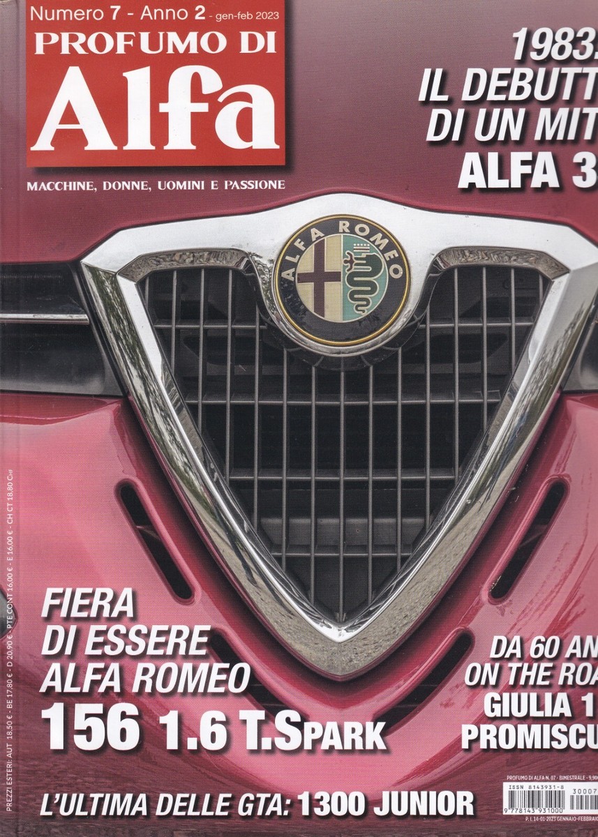 Profumo di Alfa Romeo Anno Numero Alfa Romeo 156 e 33