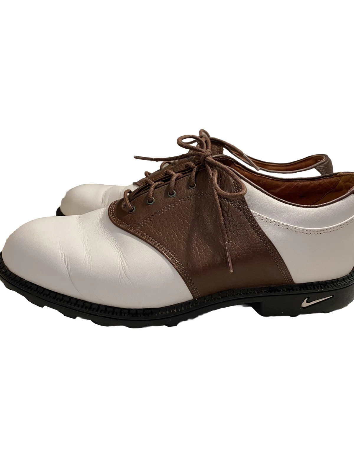 Scarpe da golf Nike Zoom Air Kempshall Last tacchetti da uomo taglia 7 5 bianco marrone Oxford