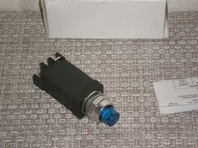 New! Allen Bradley 800T-PSH16B Pilot Light LED Blue Cap 120 VAC Free Shipping!