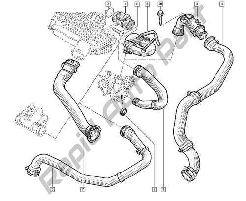 Luftfilterrohr Ansaugschlauch für Renault Clio Mk2 Kangoo 1,5 Dci 8200039843 - Bild 3 von 7