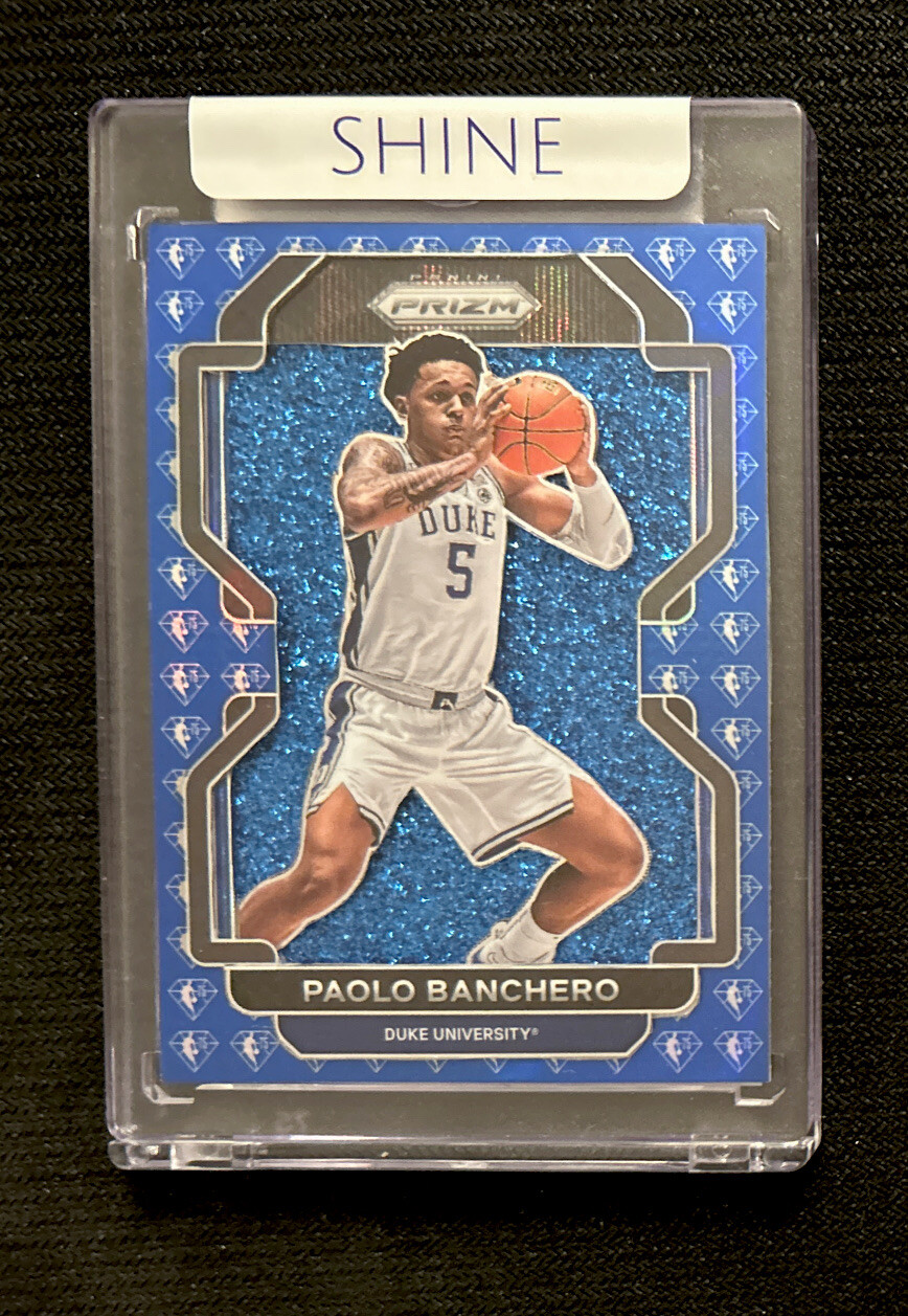 CUSTOM Paolo Banchero NBA 75th Duke Rookie Refractor SHINE Custom Cards ...
