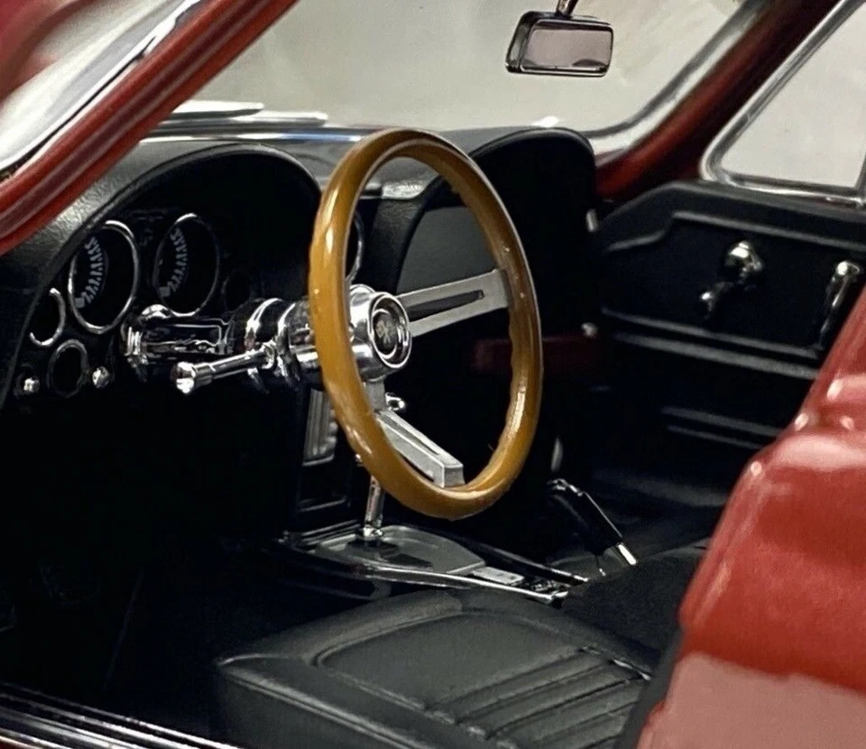 Coche de carreras Corvette Chevrolet Chevy 1 modelo de metal construido a medida 12 55 24 57 18 1963 Foto 4 de 4