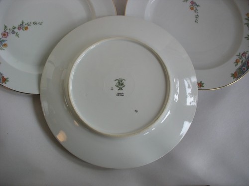 S/3 Royal Bavarian Hutschenreuther Selb "Vernon" Dinner Plates 10" 1920- disc - Picture 4 of 5