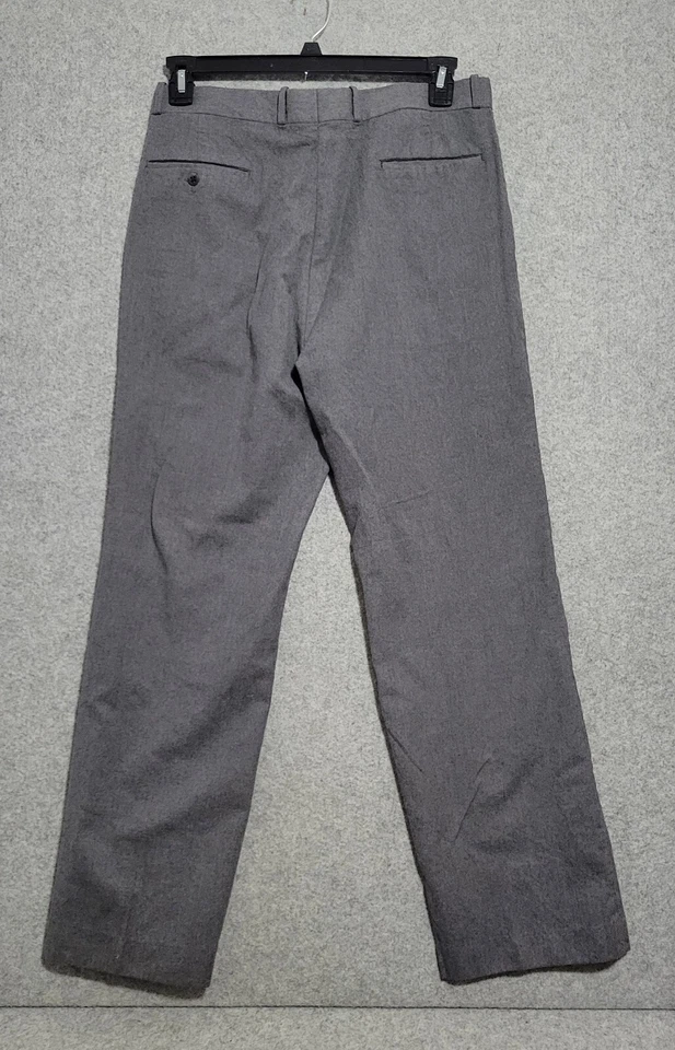 VTG WFF Farah Wool Blend Pants Mens  34x30 Gray Flat Front Dress Trousers 70s - Image 2 of 4