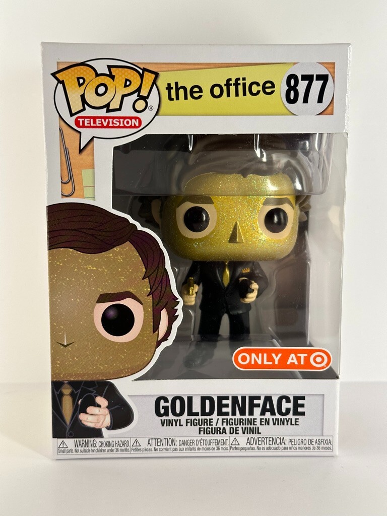 Funko Pop! Televisión The Office Goldenface #877 Jim Halpert, Objetivo Exclusivo