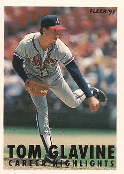 1993 Fleer #9a Tom Glavine Tom Glavine Career Highlights