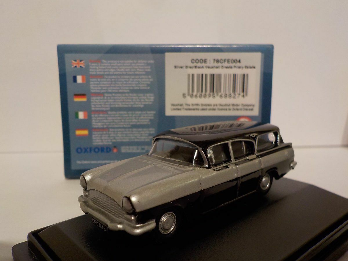 VAUXHALL CRESTA - FRIARY ESTATE - Silver/BLACK, Oxford 1/76 76CFE004