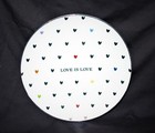 Williams Sonoma LOVE IS LOVE 7" Hearts Plates POTTERY BARN West Elm Human Rights — photo 3