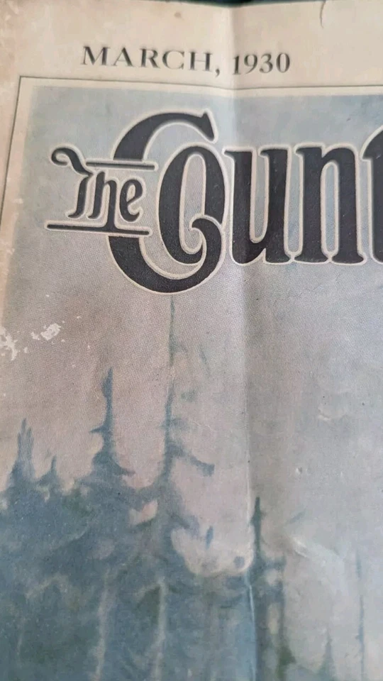 Country Gentleman Magazine March 1930 Canoe Frank Schoonover Art Vtg 1930s Ad Foto 3 de 4