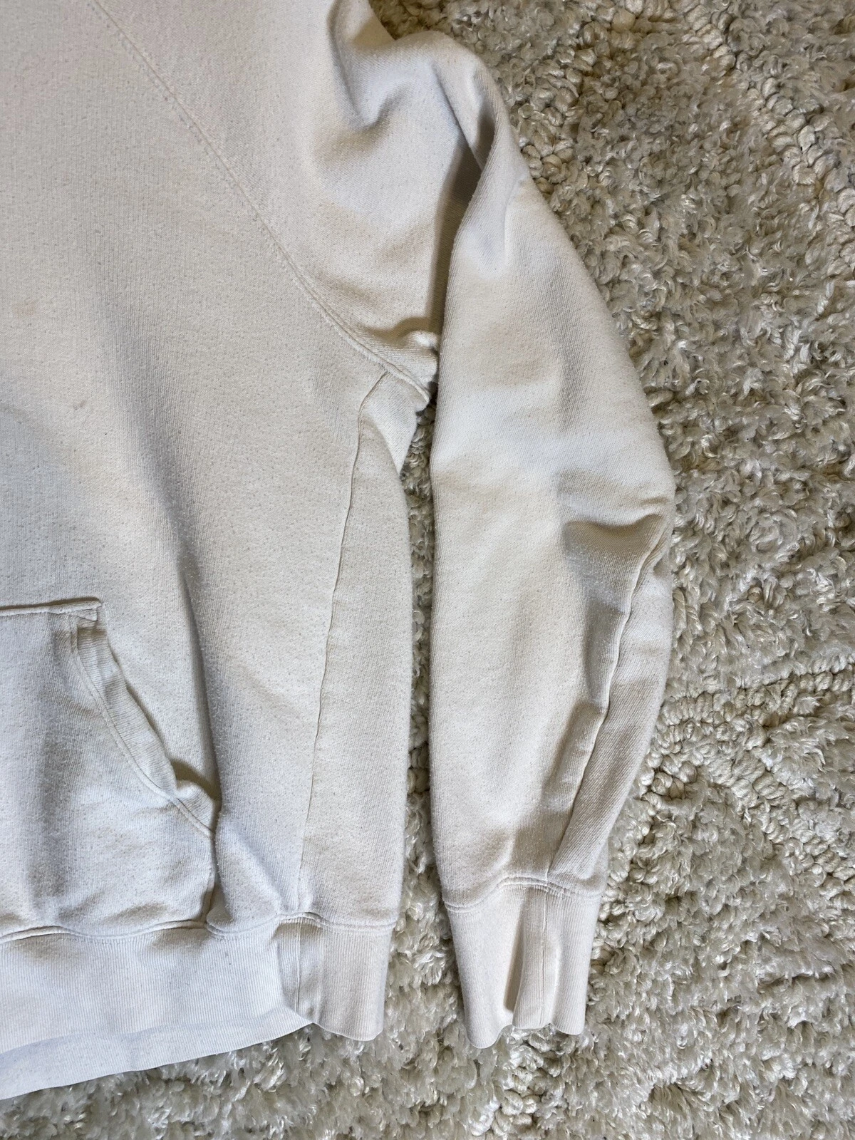 UNDERCOVER Giacca donna Victoria Secret panna con cappuccio taglia XS zip laterale