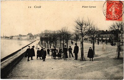 Old postcard Creil Place Carnot (1185828)
