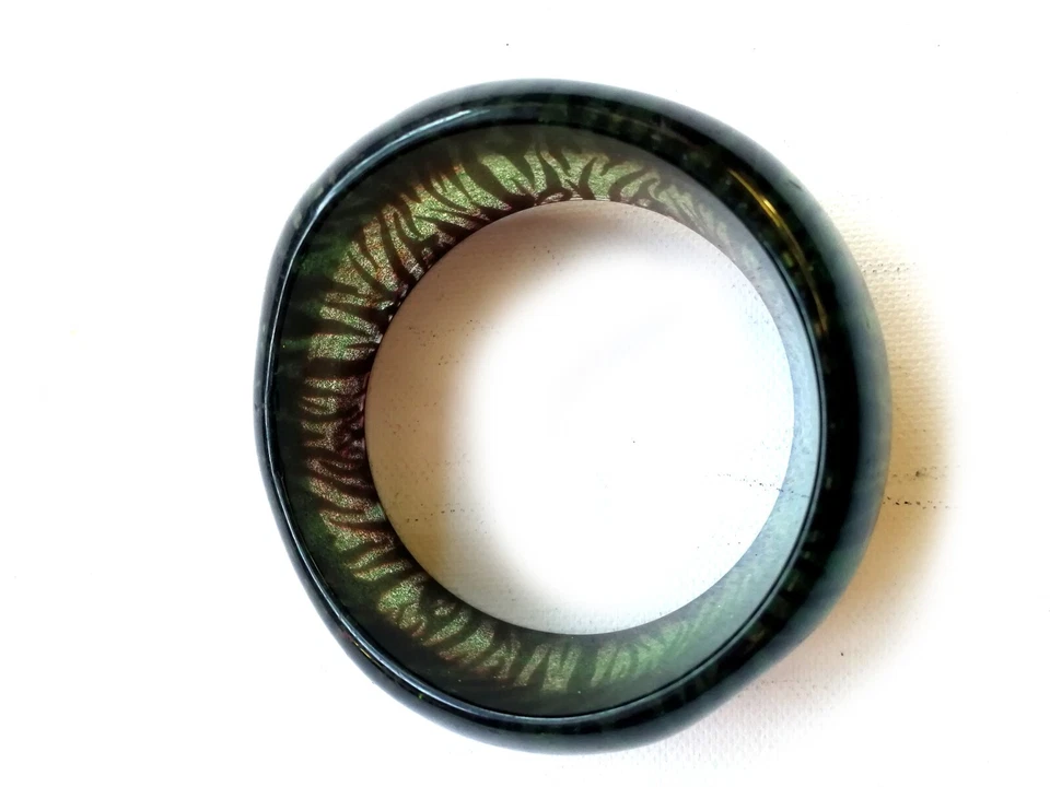 Pulsera Rígida Brazalete Joyería Mujer Transparente Diseño Animalier Marca de Lujo Foto 2 de 4