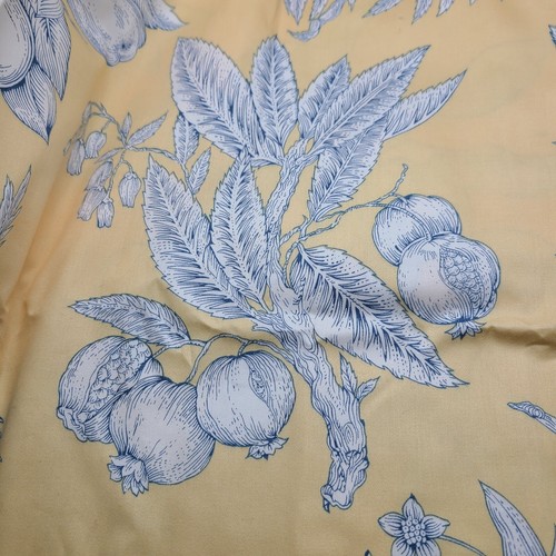 Thibaut Fabric Piccadilly Harvest Toile yellow 100% cotton USA 4 yards 15" new - Picture 4 of 6