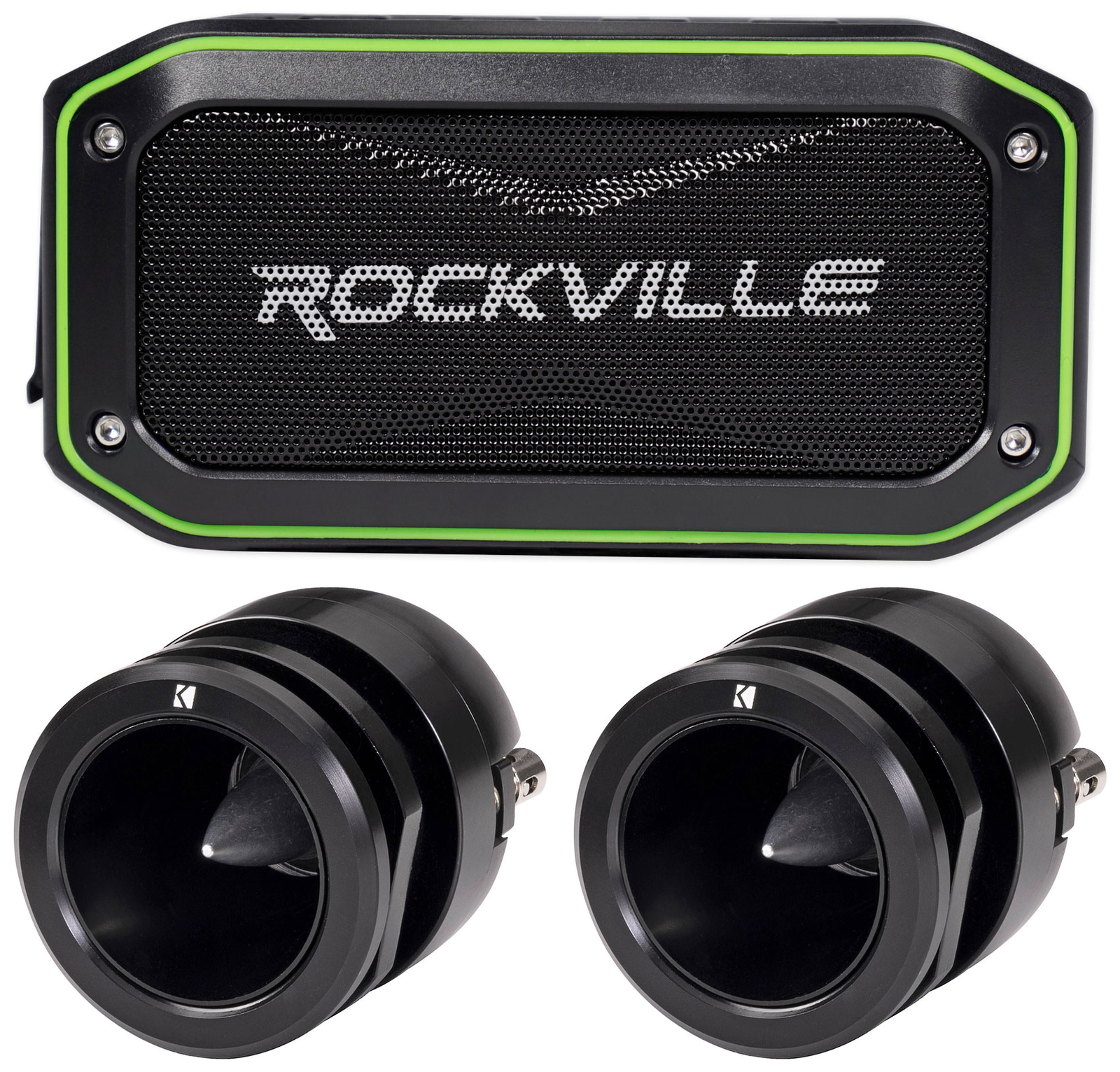 2 Автомобильные твитеры Kicker ST3TW 1 Bullet SVC 4-омный Портативный динамик Bluetooth 25990₽