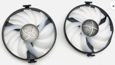2 New White Leds Cooling Fan Replace For XFX AMD Radeon RX 470 480 580 VideoCard