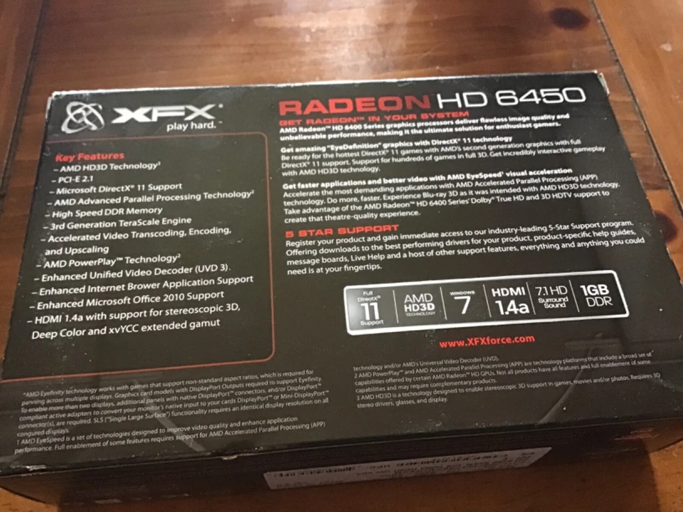 Radeon Graphics Card - HD6450 - 1GB - BRAND NEW IN BOX - Image 3 of 4