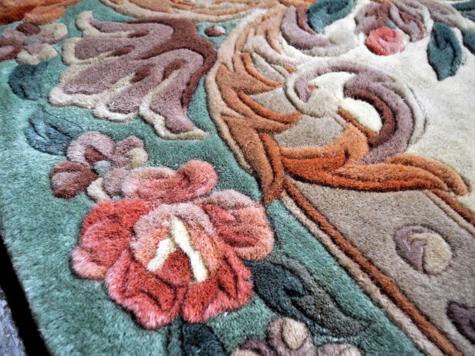 12'9 x 9' ExtraLarge JOHN LEWIS Chinese Wool Rug HANDMADE CARPET Floral