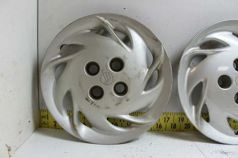 Used OEM Ford 14" Hub Caps Wheel Covers F8K61130BA 1997-99 Mercury Tracer (3382) - Image 2 of 4