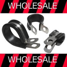 P Clips Rubber Lined 316 Marine Grade Stainless Steel Hose Pipe Clamp Wholesale