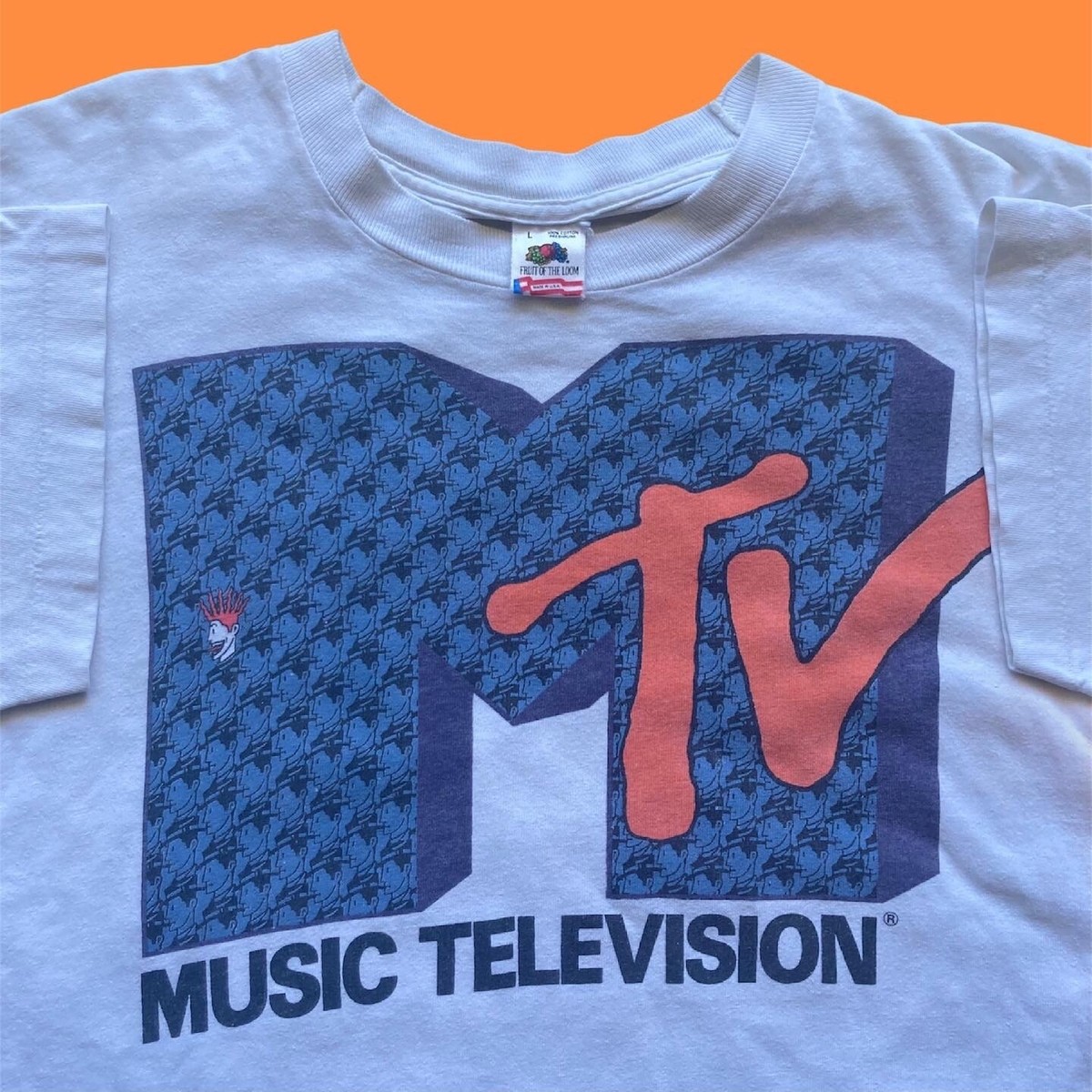 Vintage early 90s MTV Music television tee VTG Single Stitch Shirt  