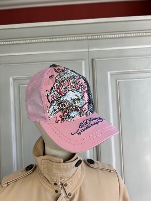 00s archive “Ed Hardy” logo cap grunge Vintage Y2K 2000s Ed Hardy by Christian Audigier Cap Hat
