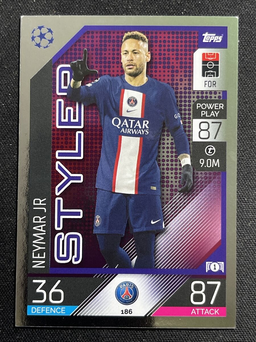 Neymar Jr. #186 PSG - 2022-23 Topps Match Attax UEFA