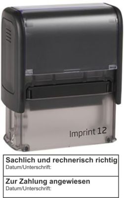 Verwaltungsstempel - Stempel - Buchhaltung - Buchführung - TRODAT Imprint 12 