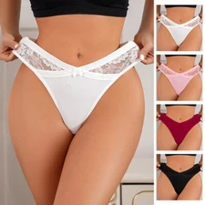 Women Sexy Lace Breathable Panties Underwear Low waist Seamless G-string thong