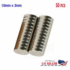 50pcs N48 Super Strong Round Disc 10 x 3MM Magnets Rare Earth Neodymium Us