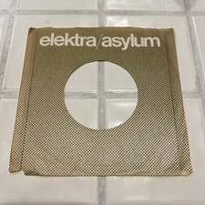 Vintage Elektra/ Asylum Records Record Sleeve For 7 45rpm