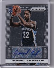 2013-14 PANINI PRIZM #19 JAMAAL FRANKLIN AUTOGRAPH ROOKIE RC GRIZZLIES 6130