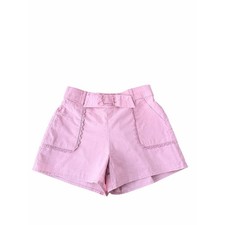 Janie and Jack Pink Lace-Trim High-Waist Bow Shorts Girls 10