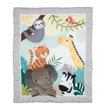 Bedtime Originals Mighty Jungle Animals Baby Nursery Crib Blanket