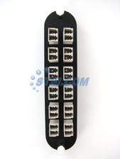 Corning CCH-CP24-A8 Patch Panel, 12 LC Duplex OM1 Multimode 62.5 Adapters STSI