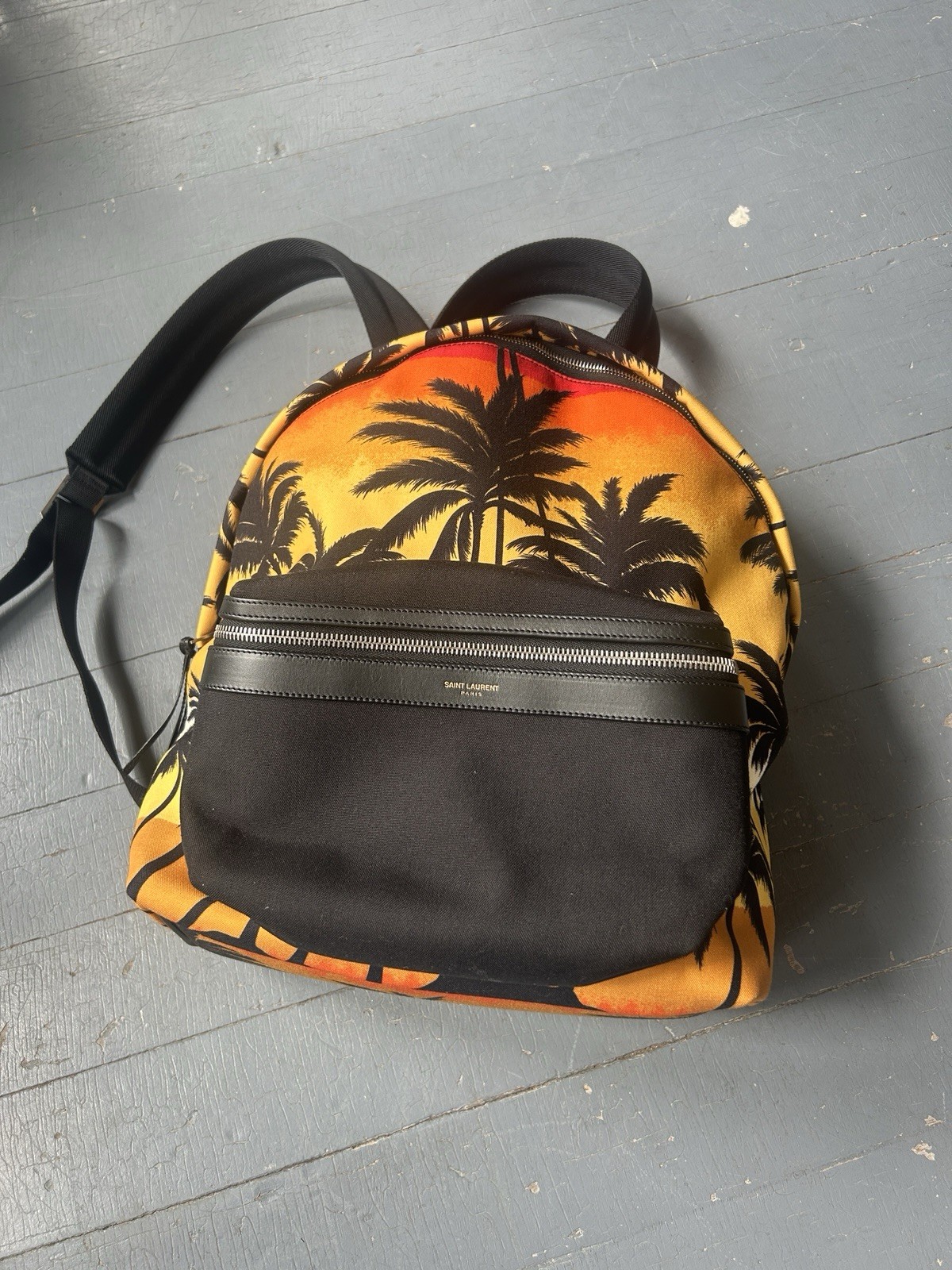 Zaino Saint Laurent Paris Ss16 città palma