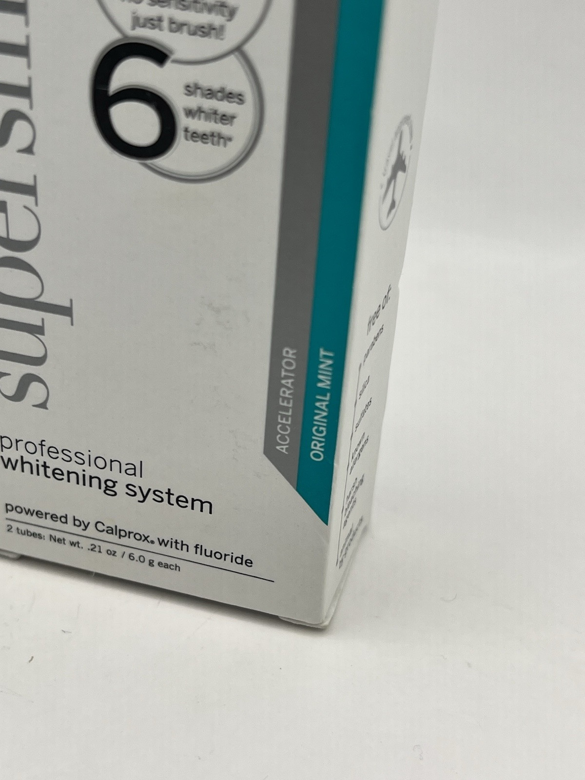 SUPERSMILE Professional Whitening System 2 TUBES Toothpaste Accelerator Mint NIB