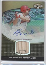 2011 Topps Triple Threads Unity Relic Sepia 48/75 Kendrys Morales Auto 0b2