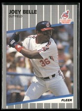 1989 Fleer Update Joey Belle Rookie Cleveland Indians #U-25