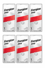 6X Energizer Batteries 392 Silver Oxide 03/2028 392BPZ replaces LR41 03/2027
